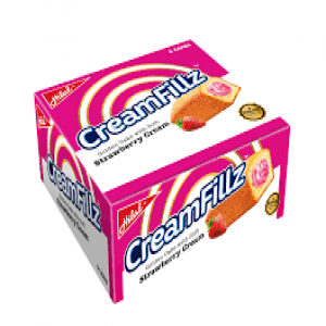 HILAL CREAMFILLZ CAKE STRAWBERRY CREAM 10`S